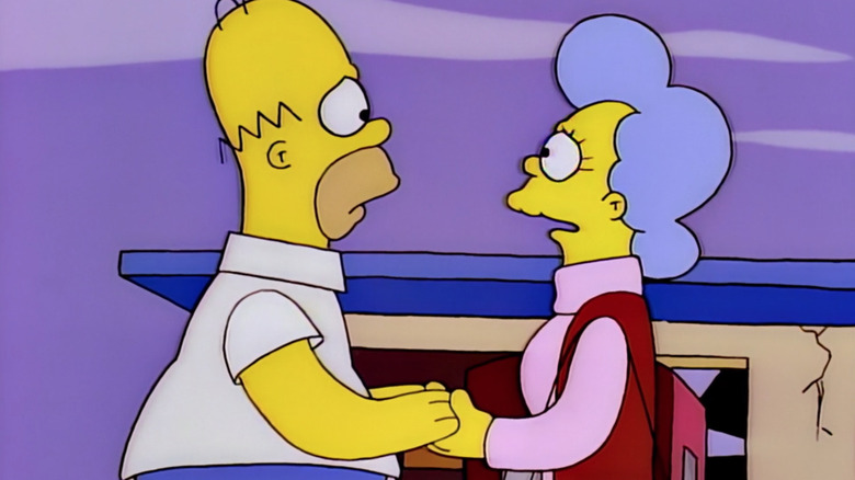 Homer says goodbye to Mona in 