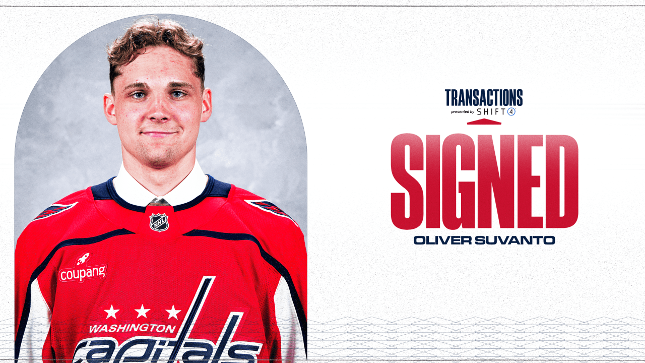 Capitals Sign Oliver Suvanto | Washington Capitals