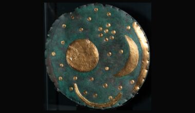 The oldest known image of the cosmos is a Bronze Age disc of bronze and gold, dug from a German hilltop by looters and recovered three years later in a Swiss police sting