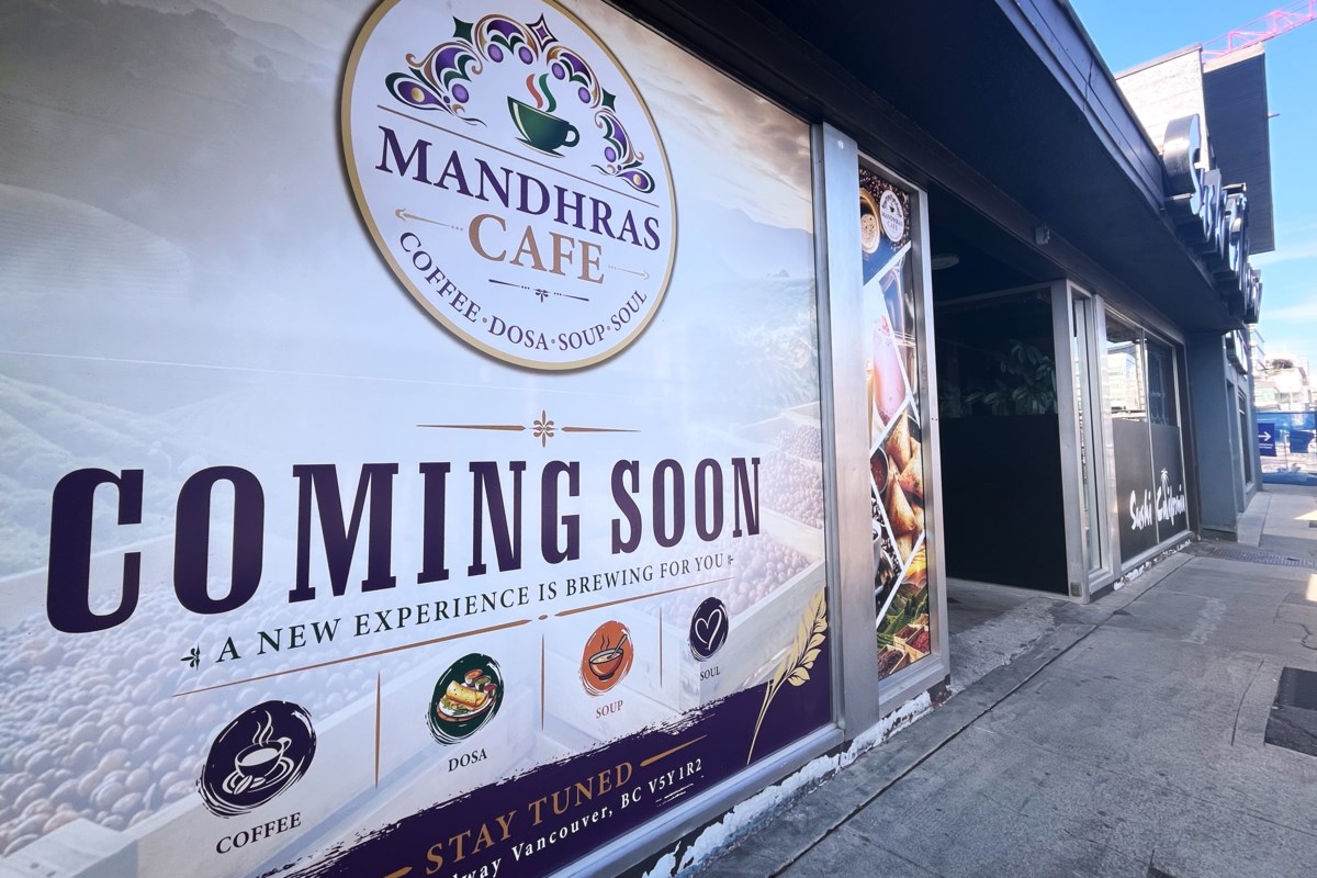 New restaurant to bring 'South Indian soul' to Vancouver