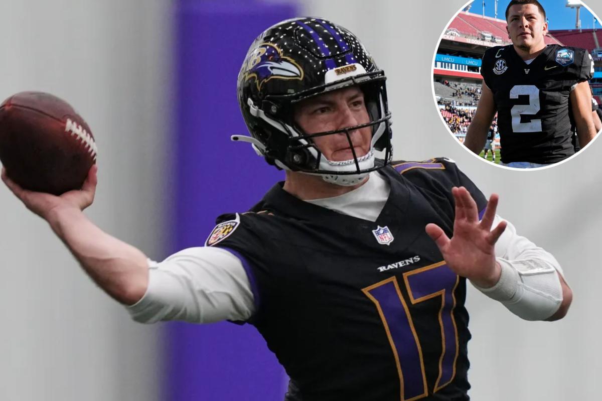 Ravens waive Diego Pavia just days before training camp