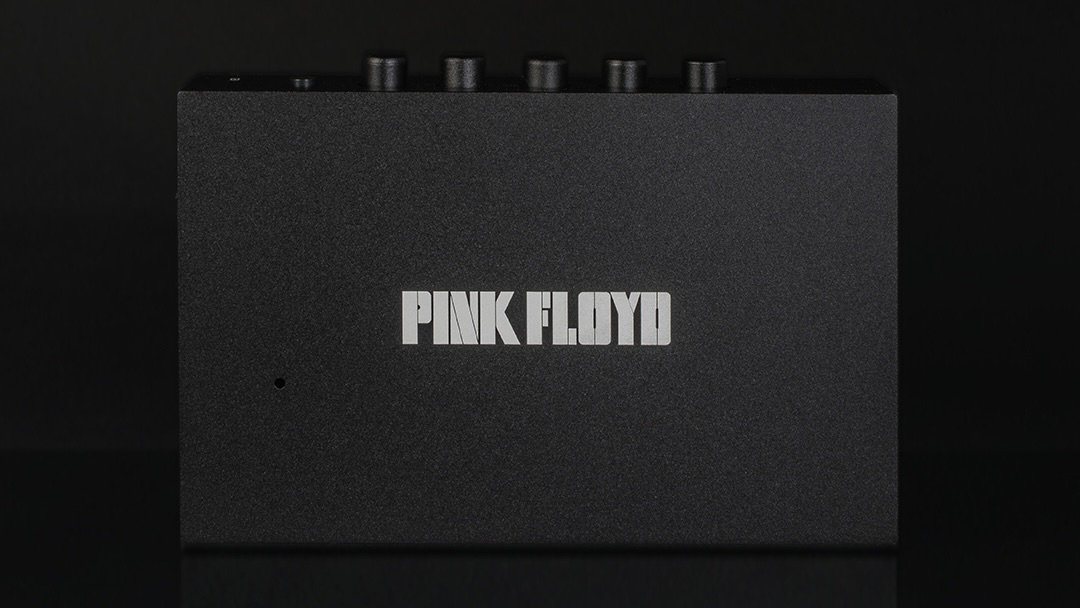 We Are Rewind Pink Floyd cassette player rear on black background