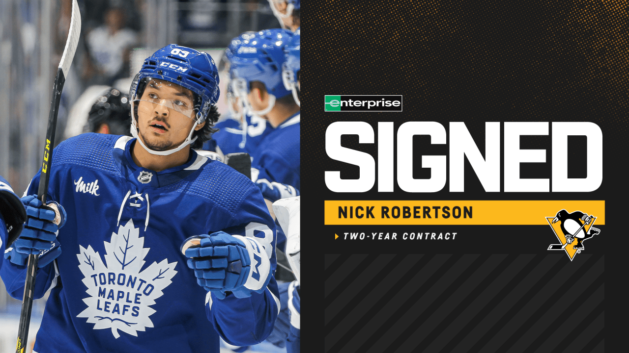 Penguins Sign Forward Nick Robertson to a Two-Year Contract