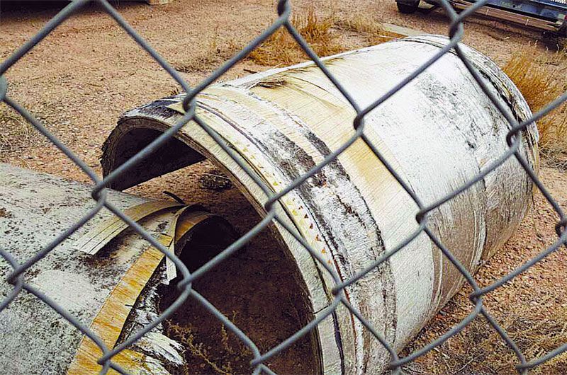 The largest existing piece of Skylab wreckage, part of the space station&amp;rsquo;s oxygen tank.