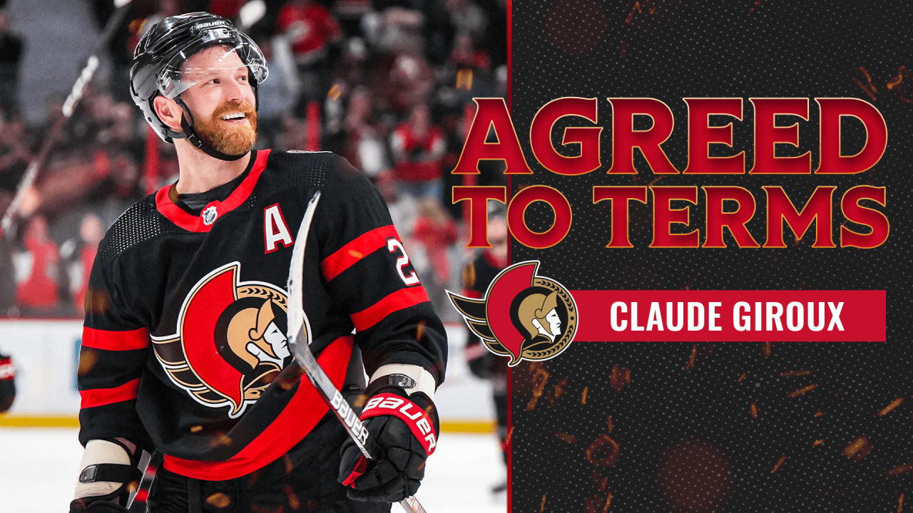 Senators agree to one-year contract with Claude Giroux for 2026-27 season