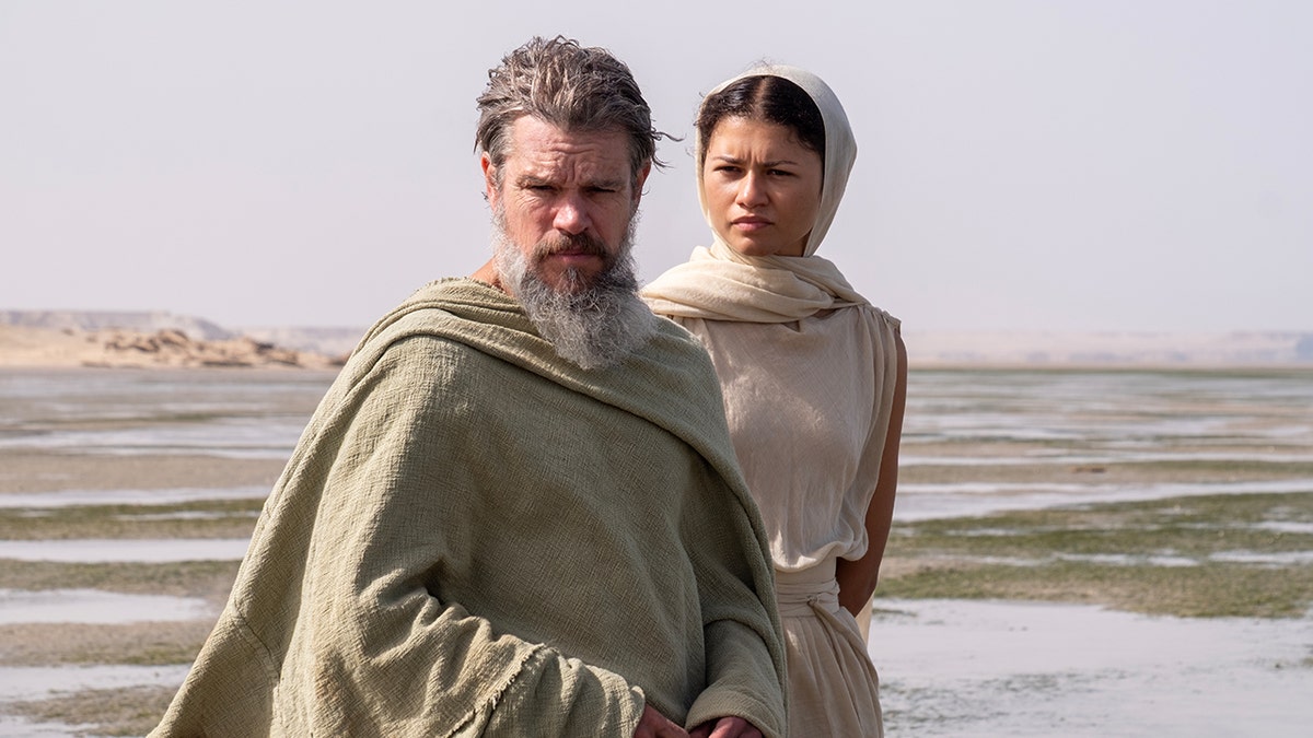 Matt Damon, Zendaya in The Odyssey