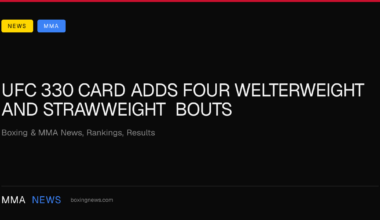 UFC 330 Card Adds Four Welterweight and Strawweight Bouts