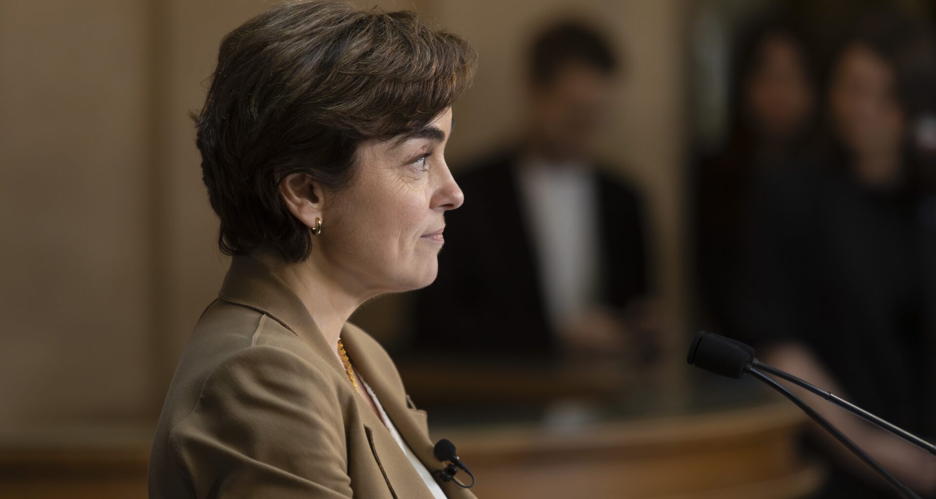 Quebec Premier Christine Frechette presents her end of session assessment at the National Assembly in Quebec City Friday June 12, 2026. Photo by Francis Vachon for Postmedia.