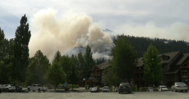 Time-lapse video shows growth of wildfire near Pemberton - BC