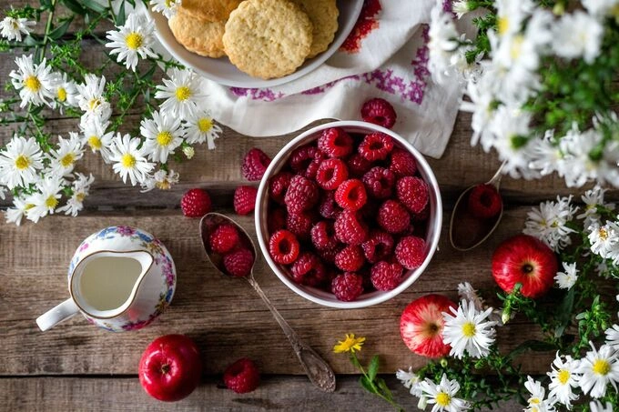 Raspberries. Photo from Pexels