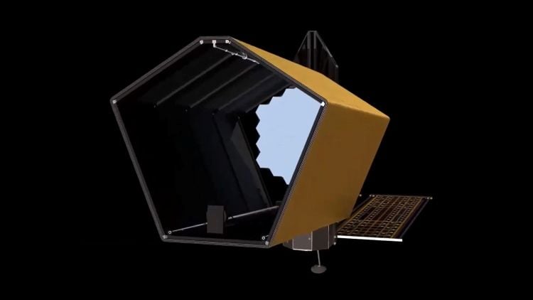 Artist's rendition of the planned Habitable Worlds Observatory. (Credit: NASA)