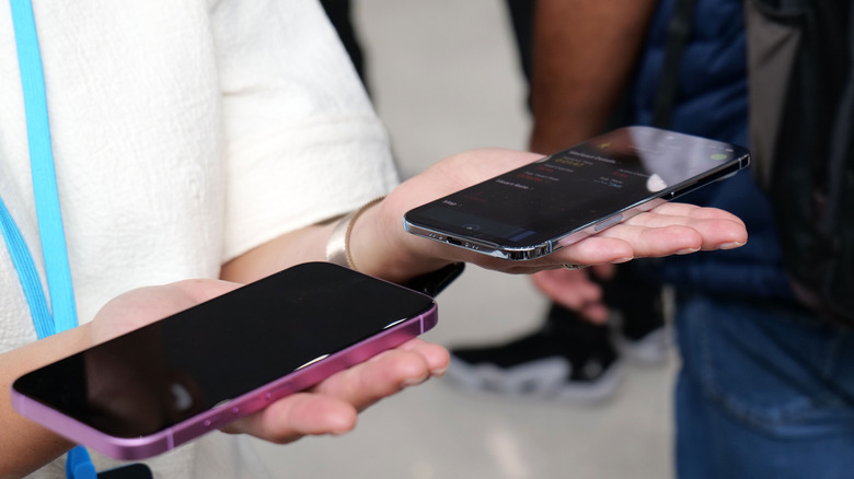 The iPhone Air next to the iPhone 17.
