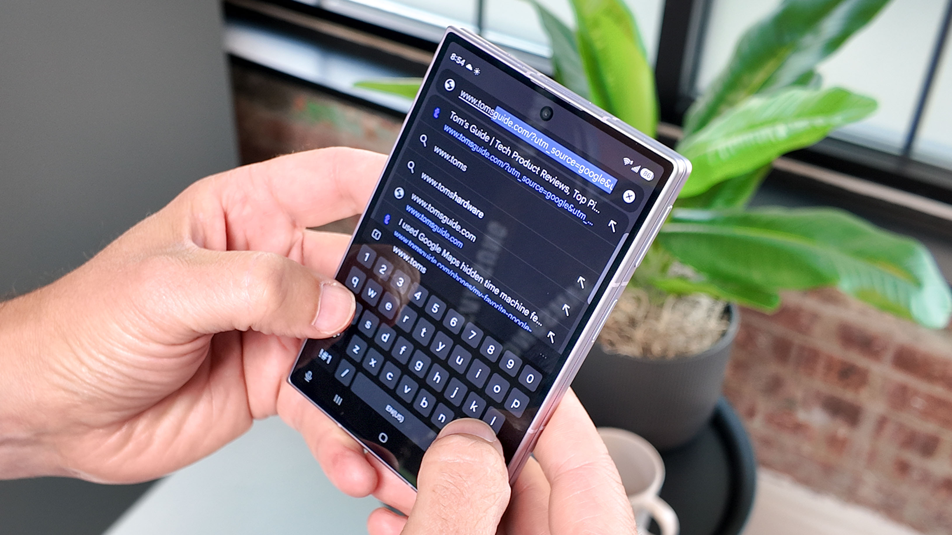 Galaxy Z Fold 8 shown in hand