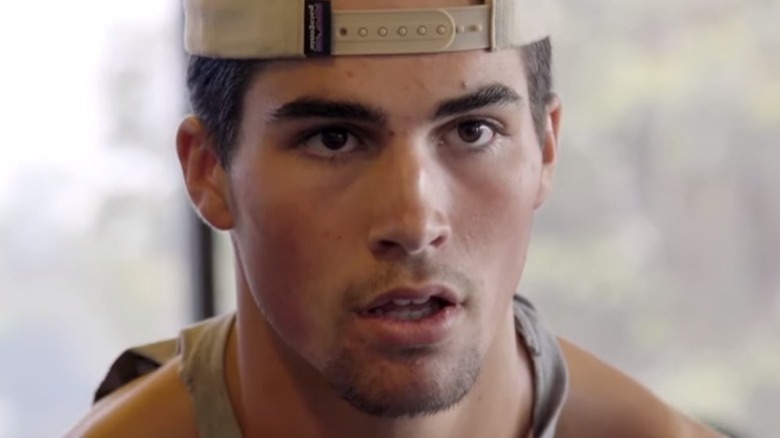 An athlete stares forward in disbelief in QB1: Beyond the Lights