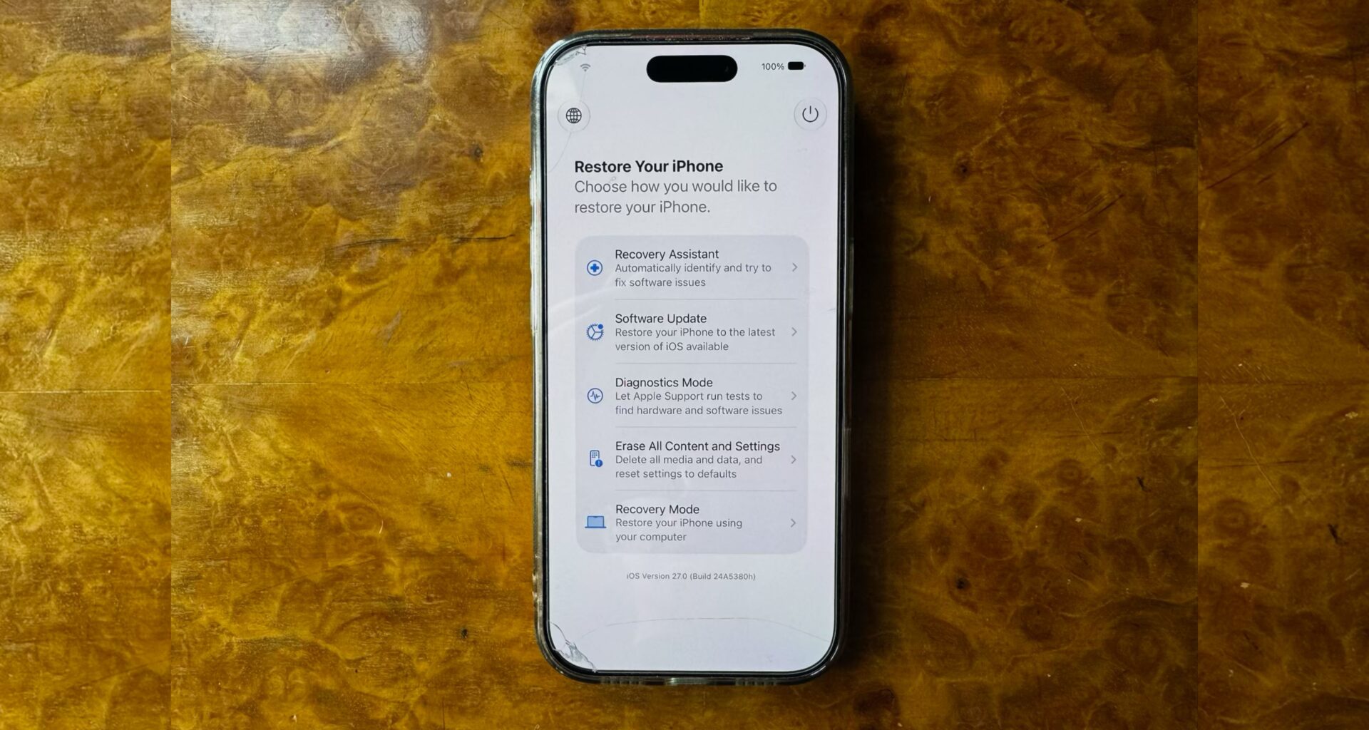 iOS 27: Access the New iPhone Recovery Screen