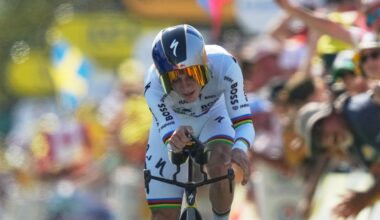Evenepoel wins second straight stage at Tour de France as Pogacar keeps lead