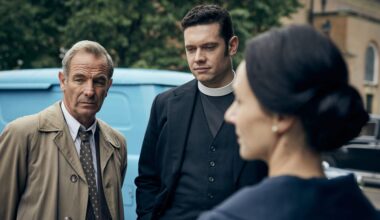 Long-running star of ITV's hit crime drama Grantchester reacts to the beloved show's final season