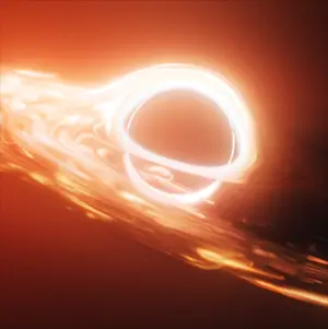 This artist’s concept portrays a Sun-like star being shredded by a supermassive black hole — a phenomenon known as a tidal disruption event. Credit: NASA's Roman Telescope Mission
