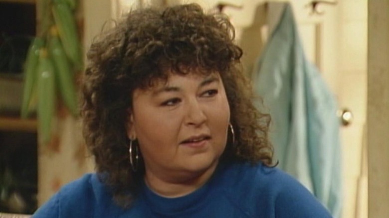 Roseanne speaking in her house