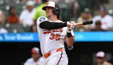Orioles place all-star Adley Rutschman on 10-day IL with left wrist inflammation