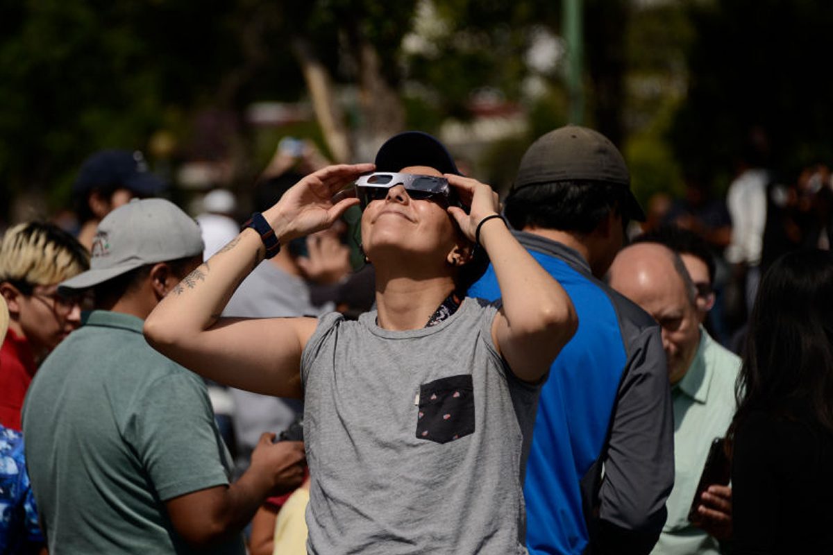 How to make sure your solar eclipse glasses are safe. Credit: Future Publishing / Getty Images
