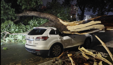Major storm hits edmonton causing flooding, power outages and disruption of events