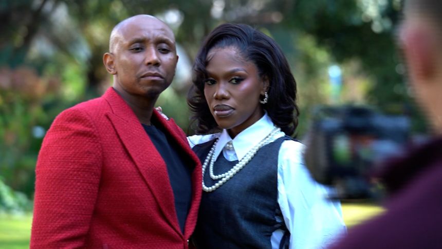 S'dumo Mtshali and Gugu Gumede, who star respectively as Jonasi and Joyce in the Netflix series