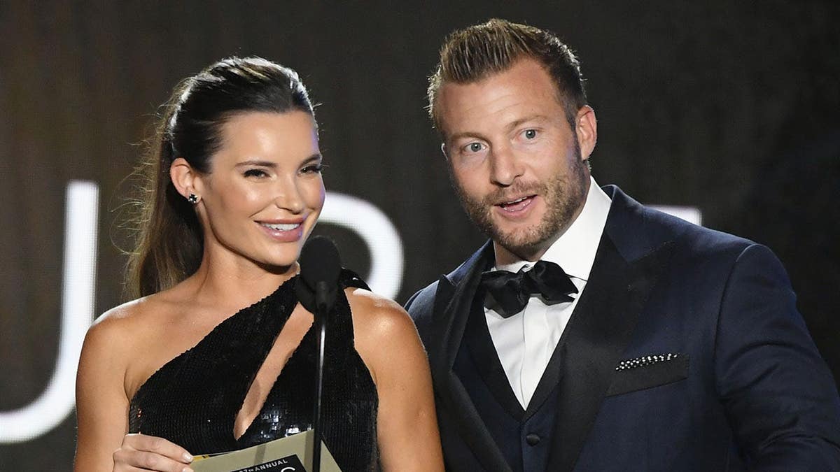 Veronika Khomyn and Sean McVay at the 27th Annual Critics Choice Awards