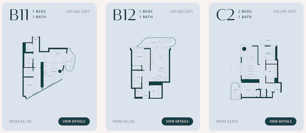 senakw housing rents floor plans