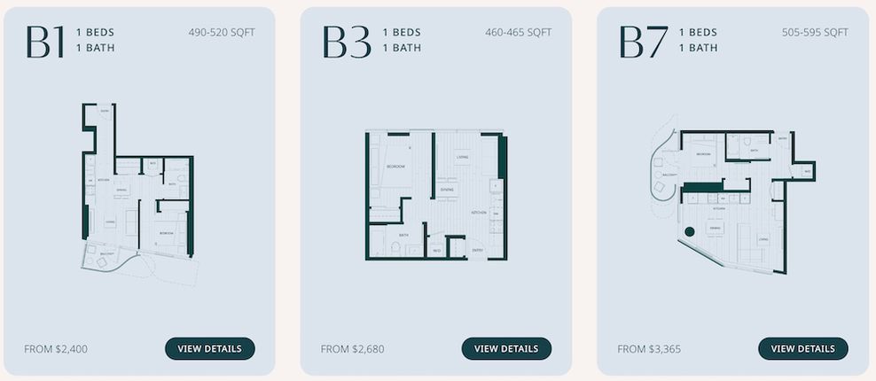 senakw housing rents floor plans