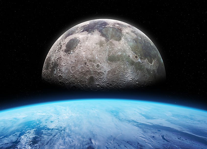 The Moon and the Earth. 