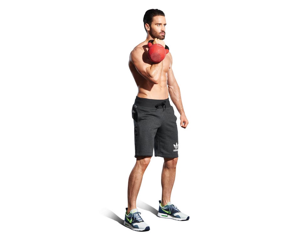 a man holding a boxing glove