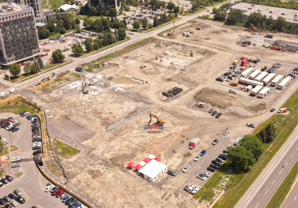 The campus is a large-scale build and is being delivered to high sustainability standards, among them LEED principles, low-carbon materials and resilient energy systems.