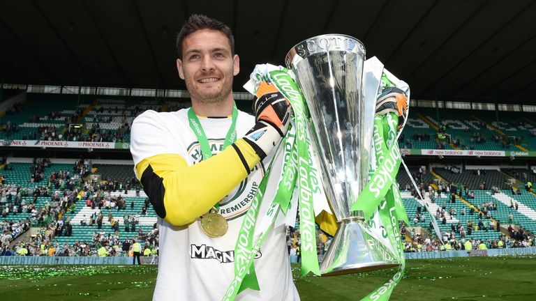 Craig Gordon won six league titles when at Celtic