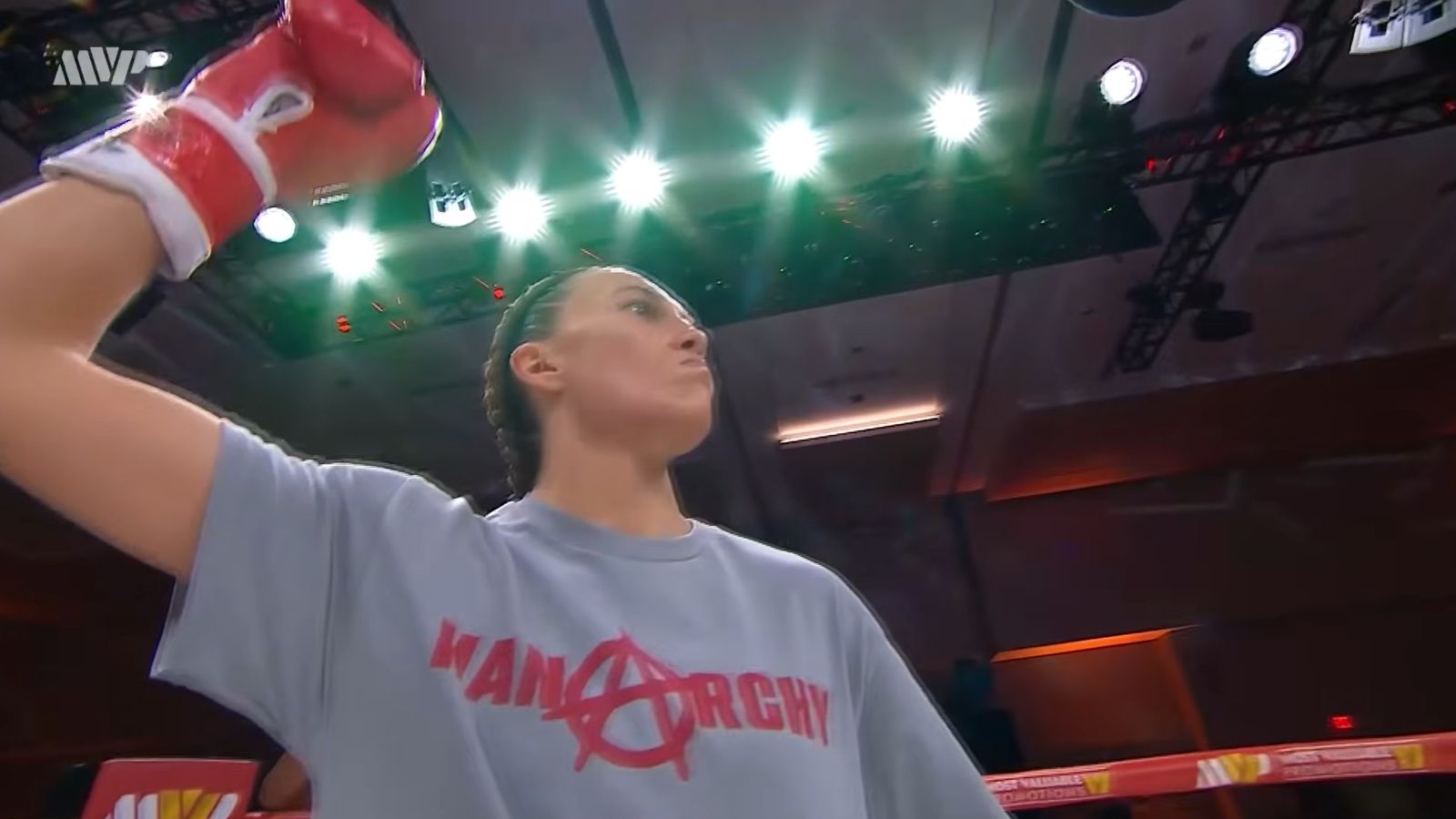 Hannah Rapp, pictured ahead of her fight with Tiara Brown, which was shown on Sky Sports in June