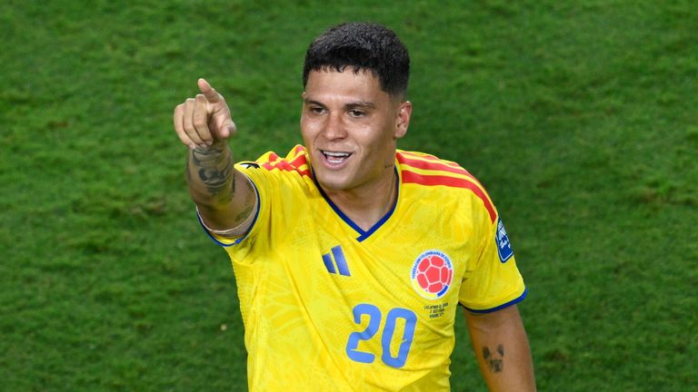Juan Fernando Quintero created five chances despite coming on after 72 minutes