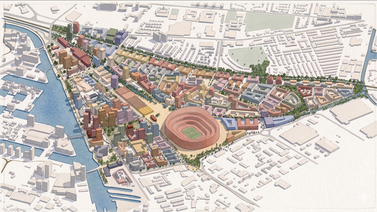 An image of what Trafford Wharfside might look like once built