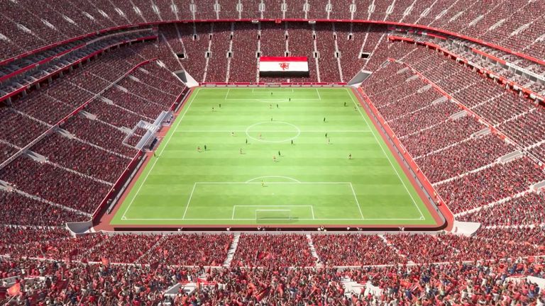 An computer generated image of Manchester United's proposed 100,000-seater stadium (pic: Manchester United)
