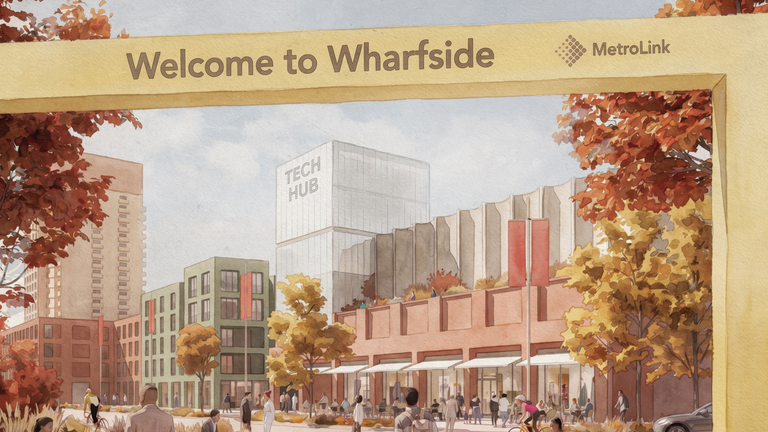 An image of what Trafford Wharfside might look like once built