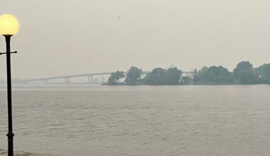 Wildfire smoke settling in along with heat