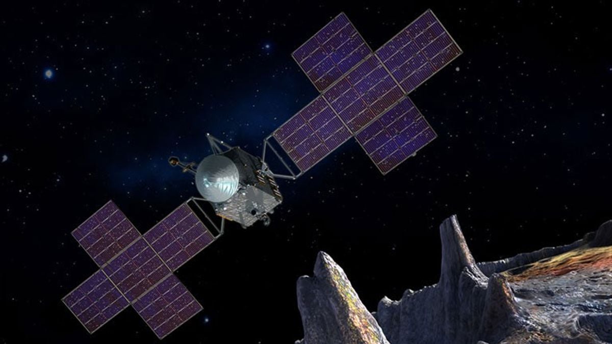 Asteroid 16 Psyche, a metal-rich world roughly 225 kilometres wide orbiting between Mars and Jupiter, may contain extraordinary amounts of iron and nickel — enough that back-of-the-envelope estimates have put its theoretical metal value at around $10,000 quadrillion, a number so vast it dwarfs the entire global economy.