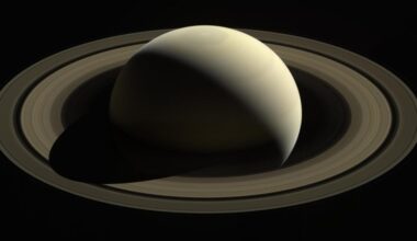 Saturn’s rings may be far younger than the planet itself — Cassini-era estimates have placed their age anywhere from about 10 million to a few hundred million years, meaning the rings we see today may not have existed for most of the age of dinosaurs.