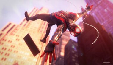Spider-Man Miles Morales dropping phone