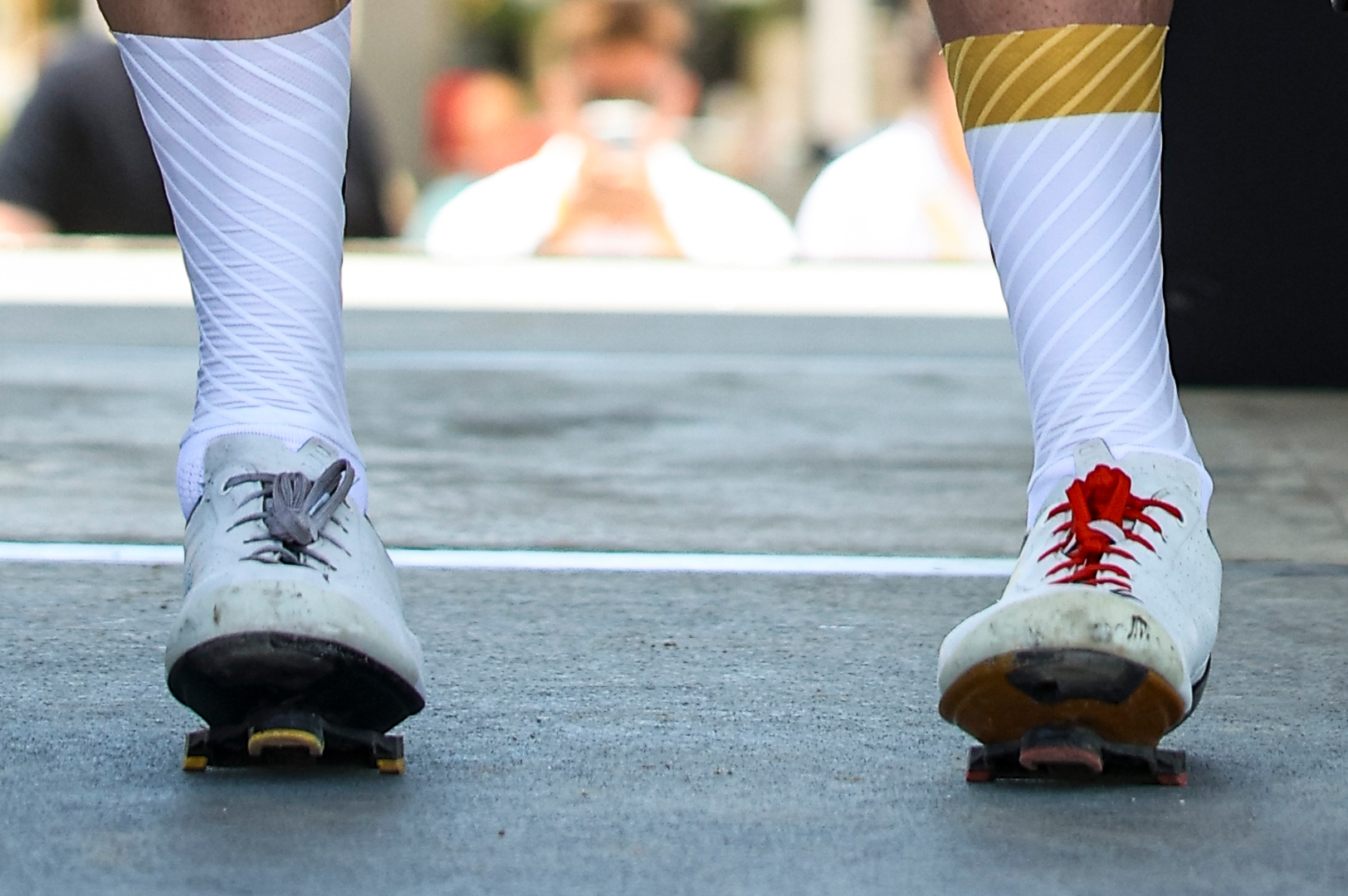 Remco Evenepoel on new Specialized Lace-up shoes