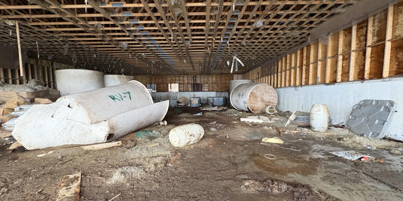 Crews Preparing to Transport St. Mary's Rotting Fish Sauce to Burial Site