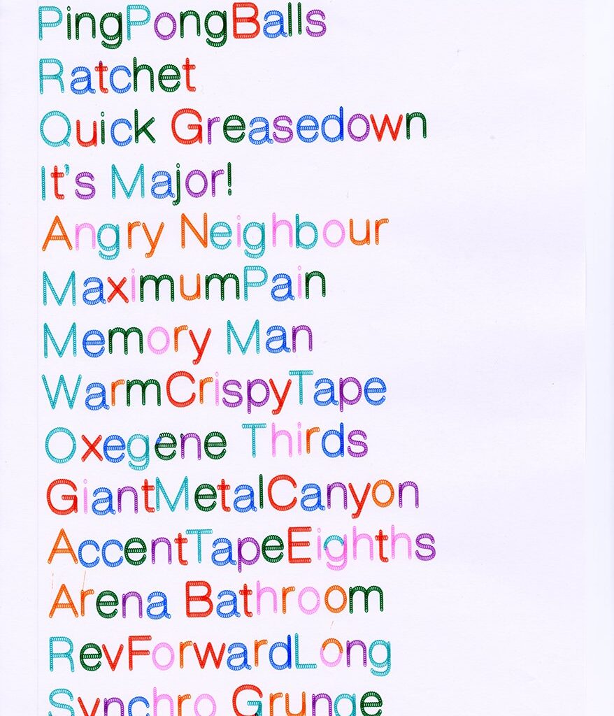 Stanley Plowman’s Garble is machine-executed typography filled with human mess