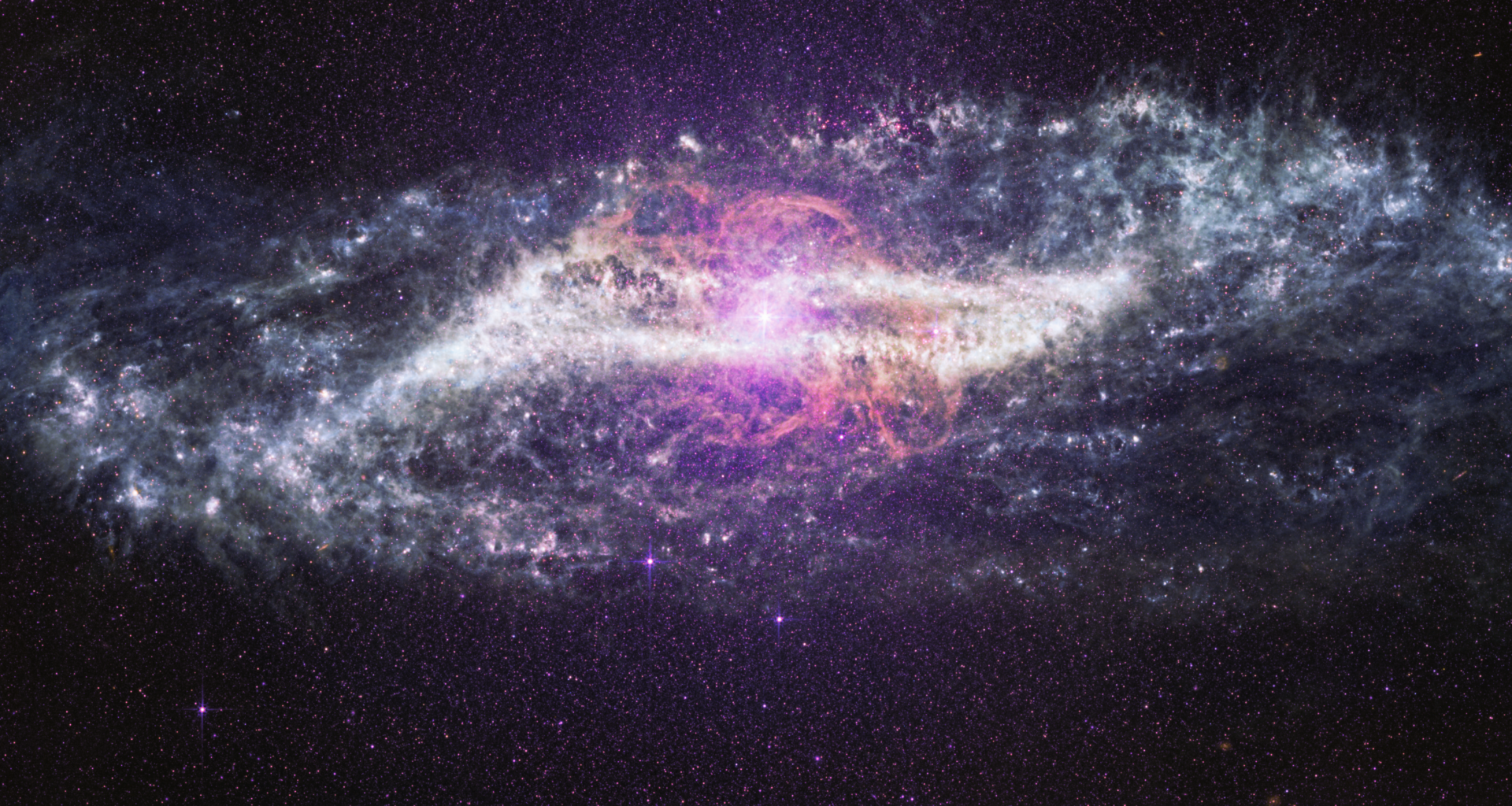 The mid-infrared view of Centaurus A from NASA’s James Webb Space Telescope reveals dusty structures and hidden activity within the nearby, active galaxy.