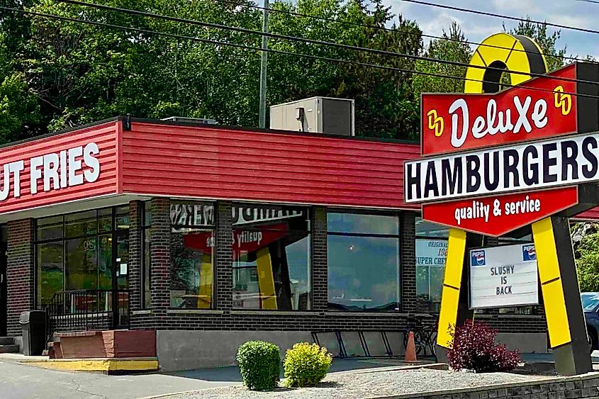 Sudbury's famous "one arch"  Deluxe Burger Image credit Bryan Dearsley