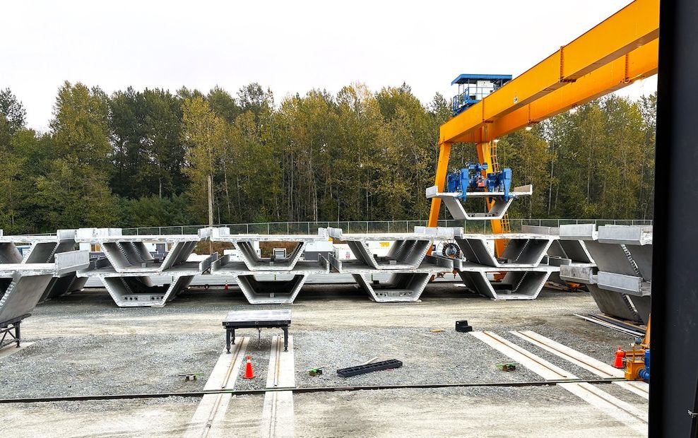 surrey langley skytrain precast concrete segments campbell heights