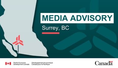Government of Canada to announce investments to help Surrey businesses boost productivity and reach new markets